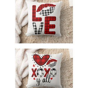 Decorative Love Throw Pillow Set of 2